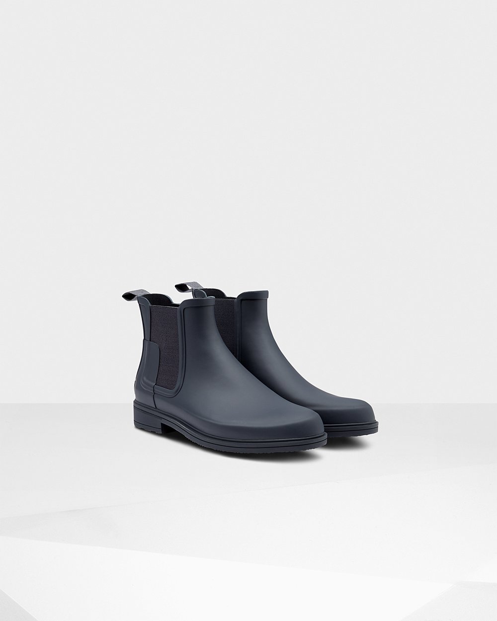 Men Hunter Refined Slim Fit | Chelsea Boots Navy | NZ-91064-IWUA